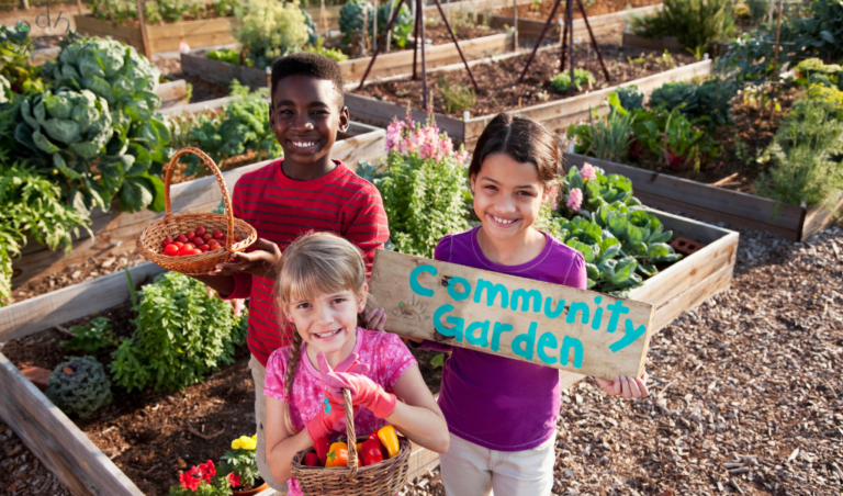 community garden sign board